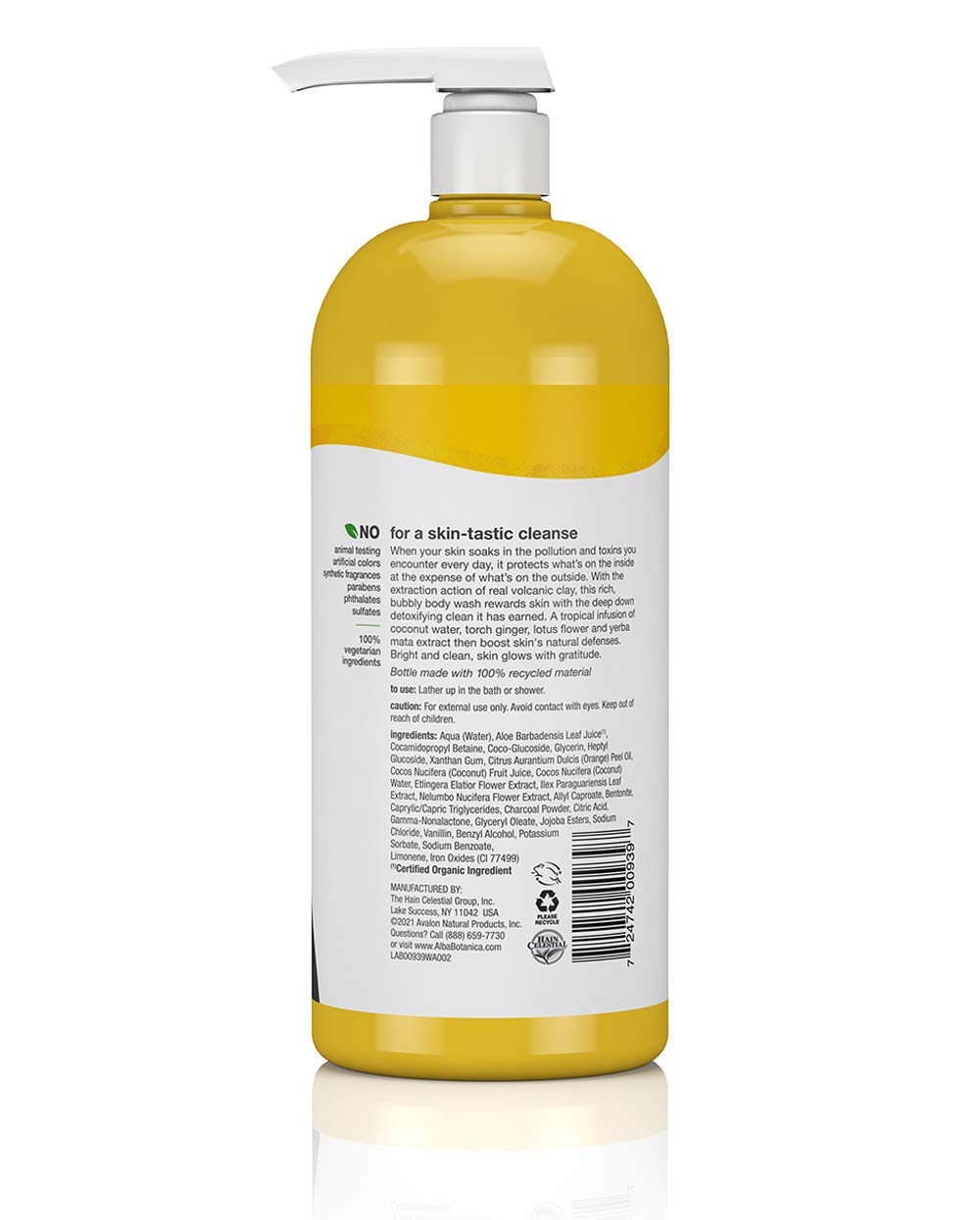 Alba Botanica Hawaiian Detox: arcilla volcánica atrayendo impurezas de la piel.