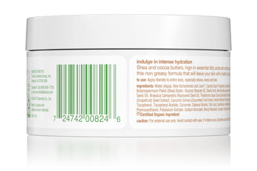 Alba Botanica Mantequilla Corporal Batida: textura lujosa que suaviza codos y rodillas.