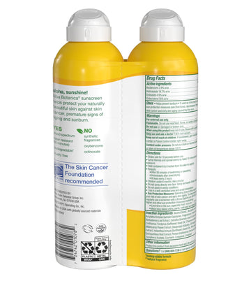 Alba Botanica protector solar hawaiano de coco SPF 50 en aerosol: aplicación rápida para días de playa.