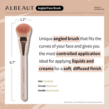 Brocha compacta ALBEAUT para viaje, maquillaje múltiple en una herramienta.