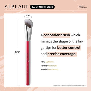ALBEAUT brocha correctora para formulas liquidas cremosas o en polvo