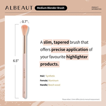 ALBEAUT pincel iluminador ideal para uso diario en rostro.