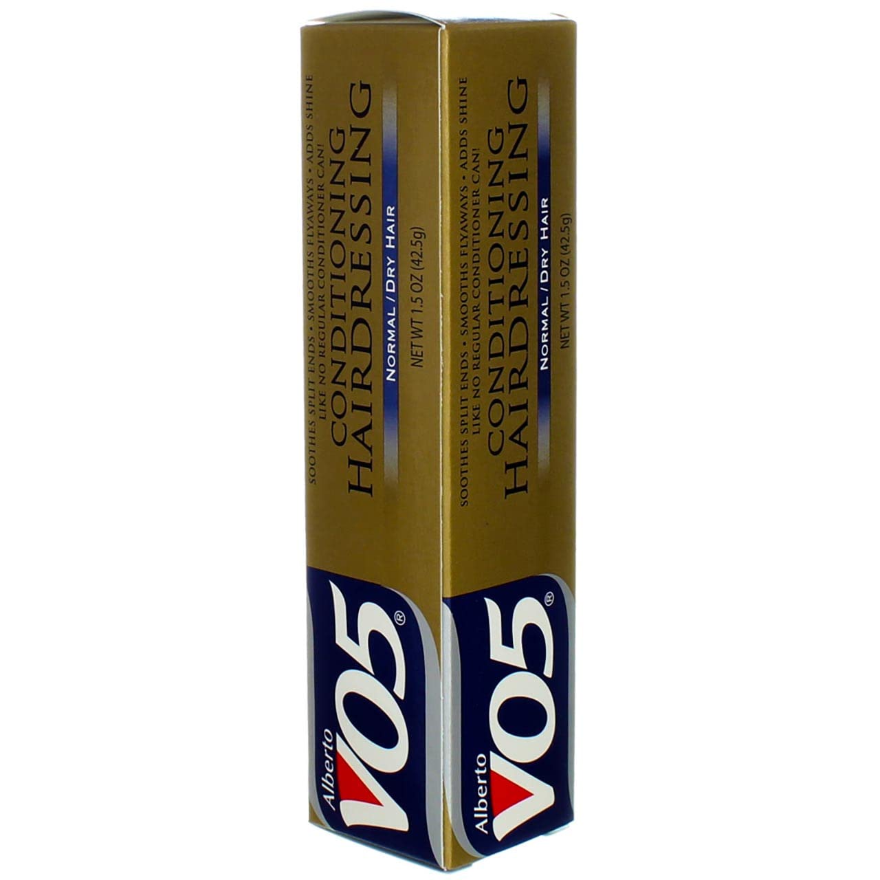 Acondicionador VO5 en tubo de 44 ml, cuidado diario para cabello suave.