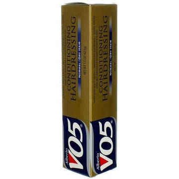 Acondicionador VO5 Alberto, tubo de 44 ml, uso diario para cabello suave.