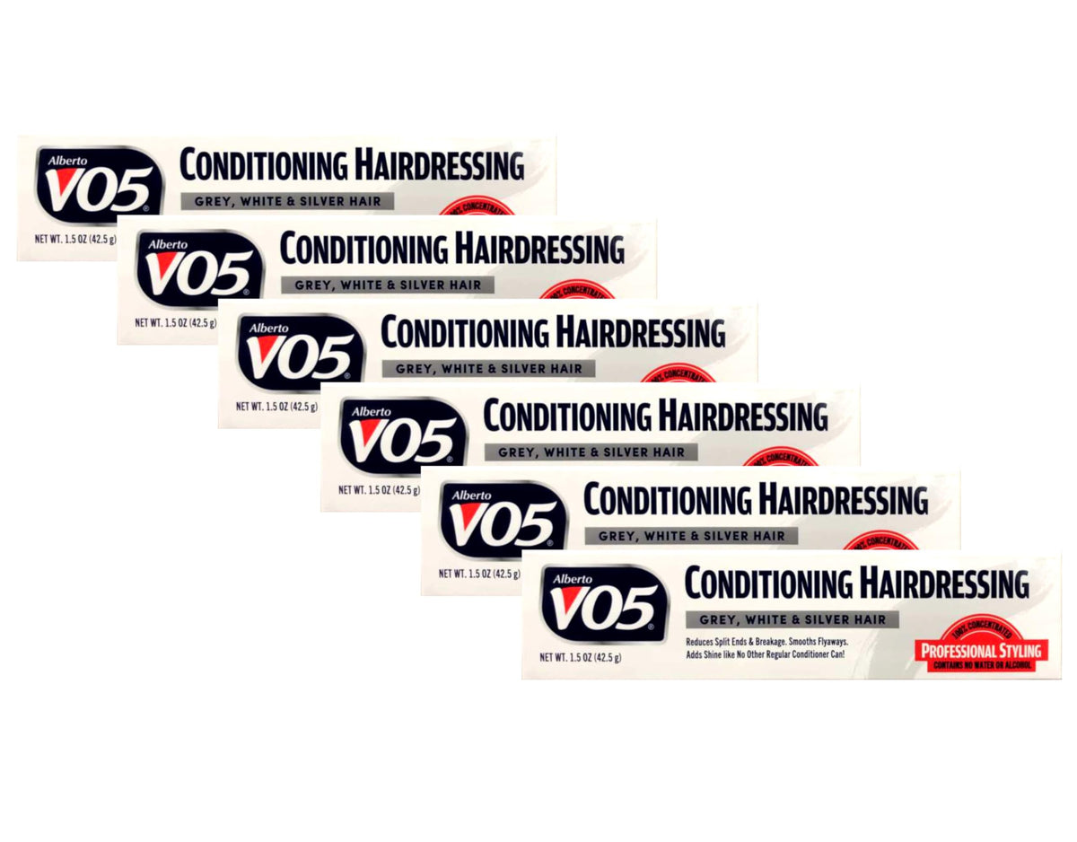 Alberto VO5 acondicionador para cabello gris/blanco, tubo de 1,5 onzas, brillo suave.
