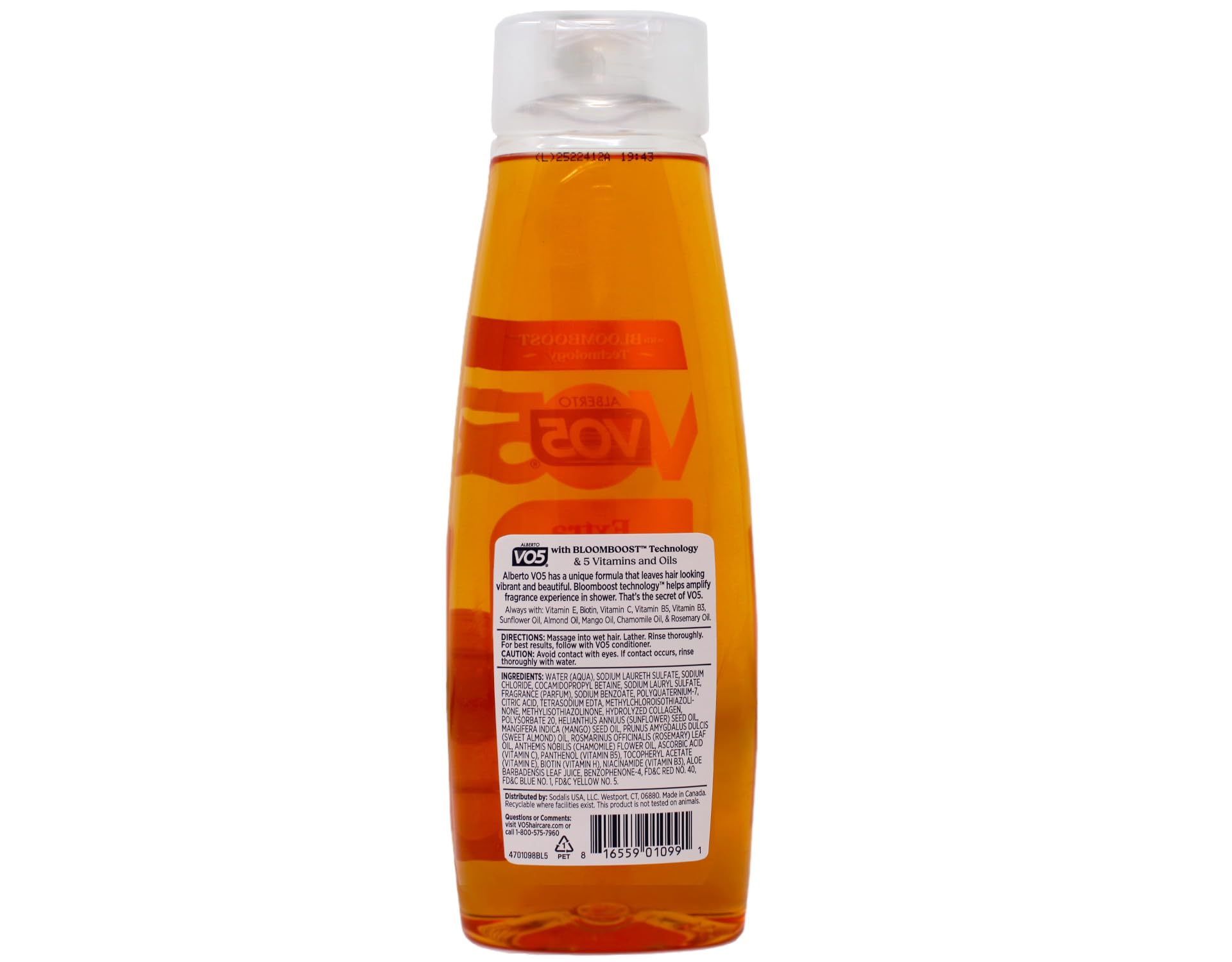 Pro‑vitaminas 5 en la fórmula del Champú Alberto VO5 para vitalidad capilar