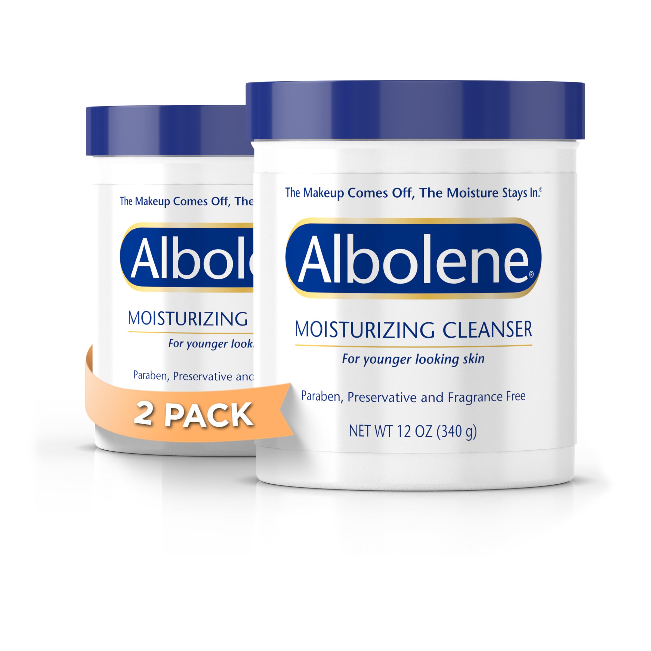 Albolene: botella desmaquillante hidratante para piel suave.