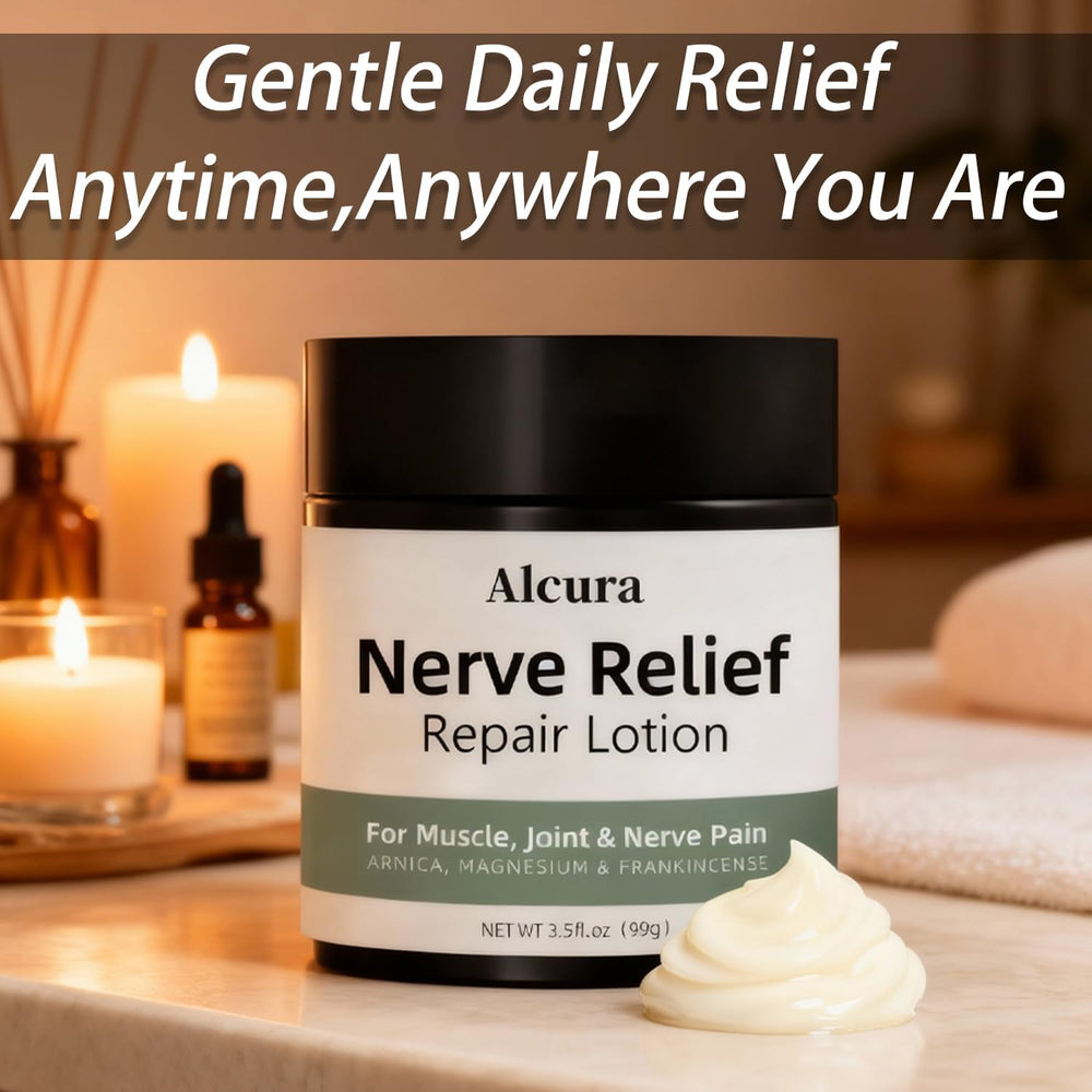 Crème Alcura pour les nerfs – ingrédients dérivés naturels respectueux de la peau.