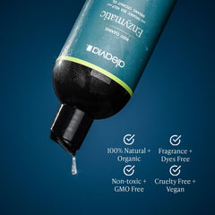 Closeup of Aleavia ingredients highlighting cucumber, bitter melon, and sea kelp