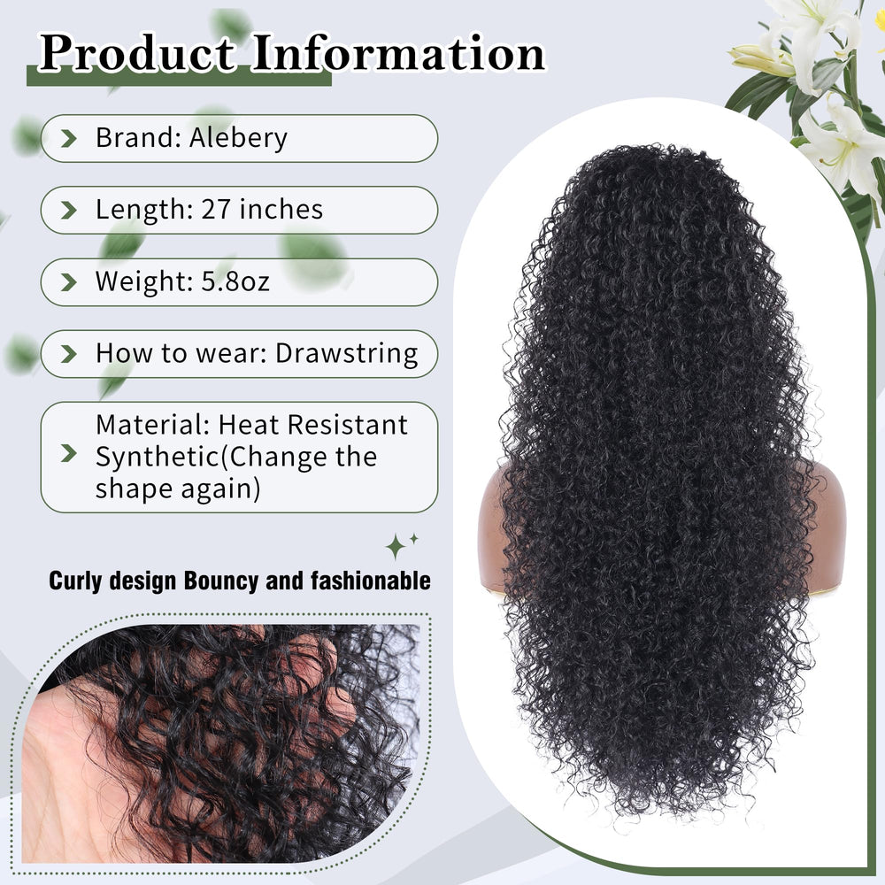 Alebery cabello mixto humano-sintético, suavidad y brillo diario