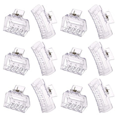 Alemaky clip rectángulo grande claro, sujeción estable para cabello grueso.