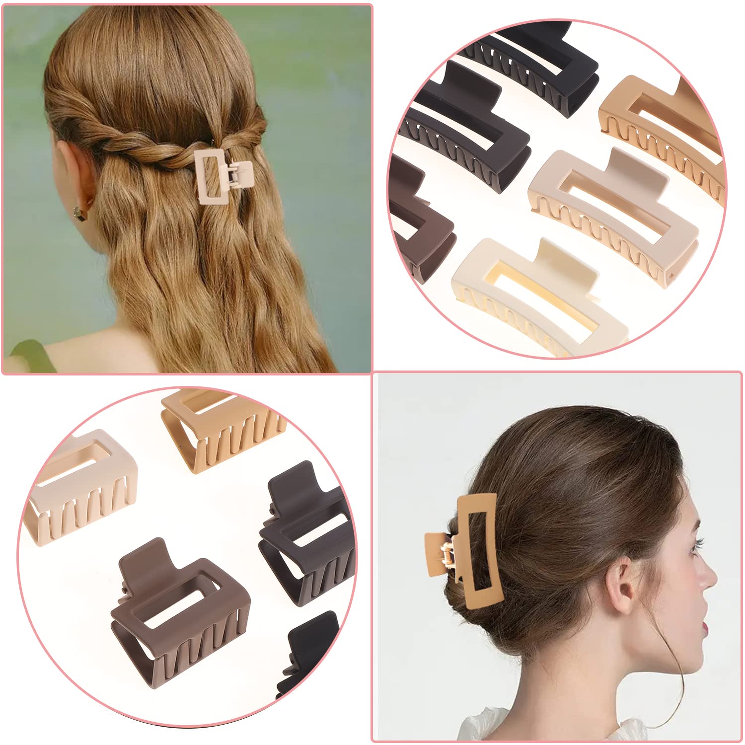 Pinza para cabello grueso de Alemaky ofrece sujeción sólida.