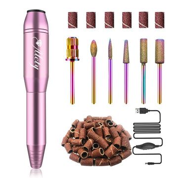Alety lima eléctrica de uñas, kit profesional, acabado suave.