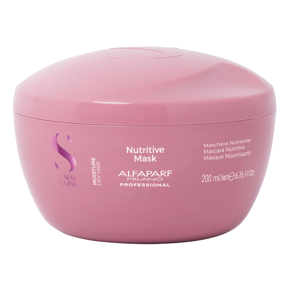 Mascarilla nutritiva Alfaparf Milano en envase para hidratación profunda.