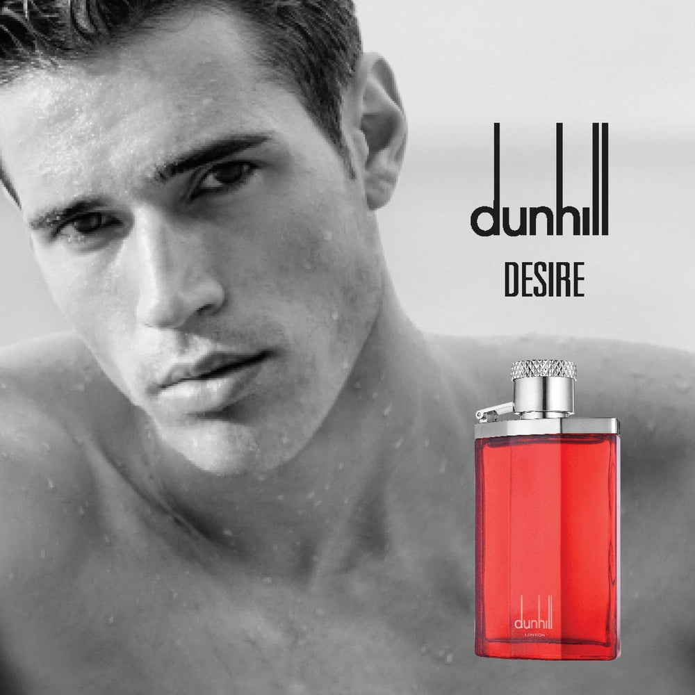 Alfred Dunhill Desire Red, iluminación suave realzando el color intenso.