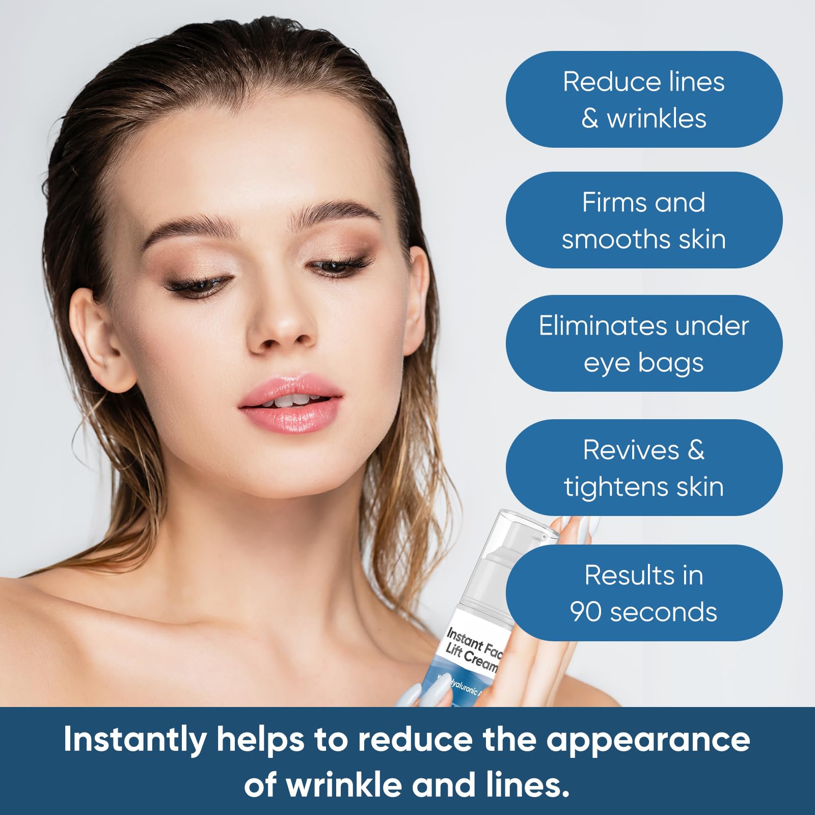 ALFREVER Crema Lifting Instantáneo: aplicación localizada en áreas clave.