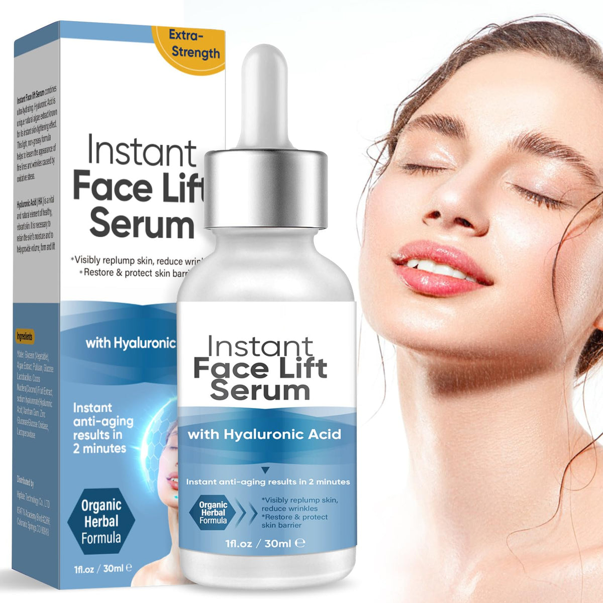 ALFREVER Serum de elevación facial en 2 minutos para una piel más firme.