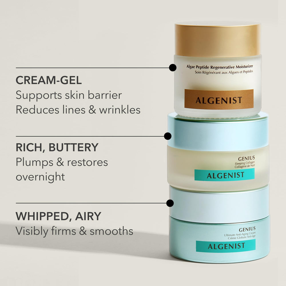 Algenist Genius Ultimate Crema Textura Cremosa: sensación lujosa que ilumina la piel