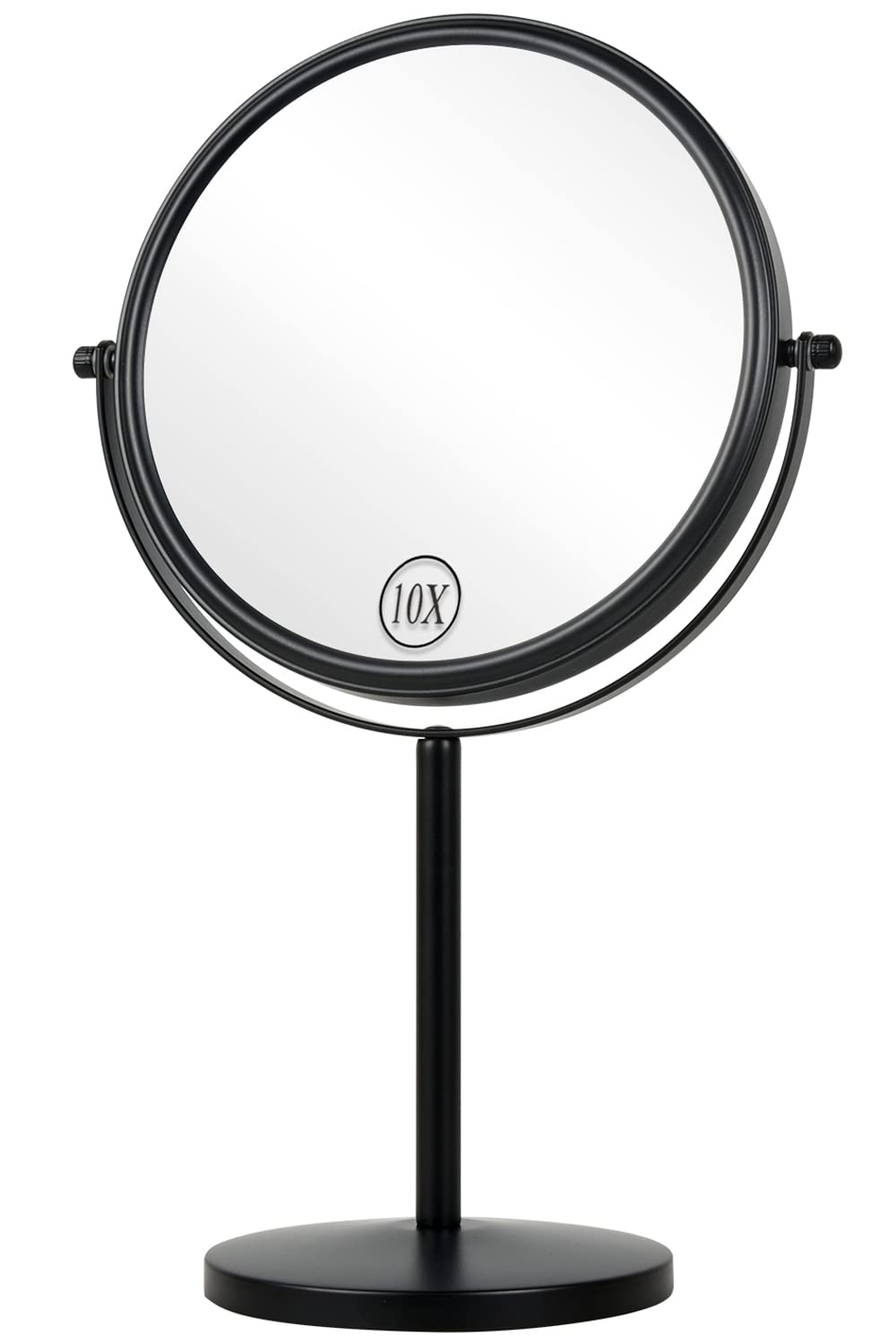 ALHAKIN espejo maquillaje 10x, gran ampliación para detalle fino en ojos y delineado.