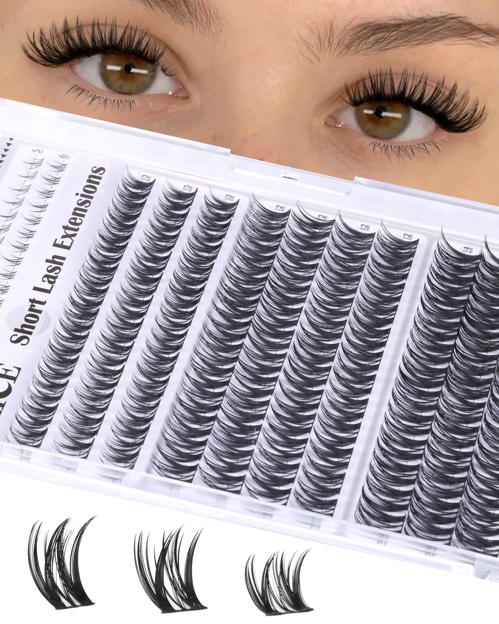 ALICE Flaunt Lash Clusters tono natural que se fusiona con tus pestañas