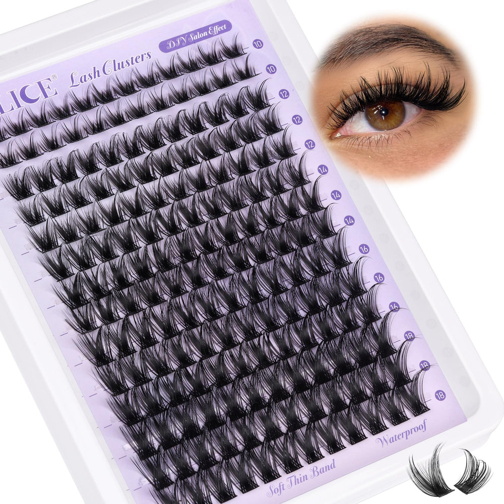 ALICE pestañas en racimo compatibles con diversos tipos de ojos para comodidad