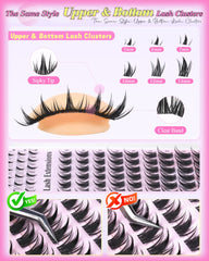 ALICE Manga Lash Clusters kit, adhesivo de fijación y sellado para mayor durabilidad