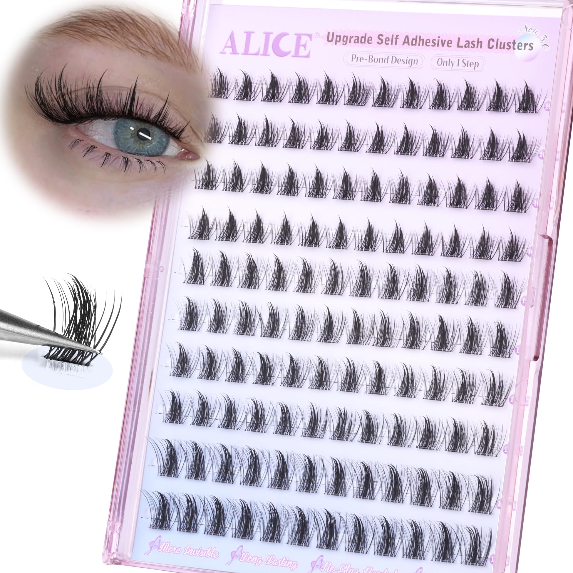 ALICE pestañas autoadhesivas manga uso diario: complemento discreto para look