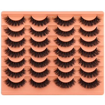 Pestañas de ALICROWN HAIR en estilo ojo gato, acabado natural.