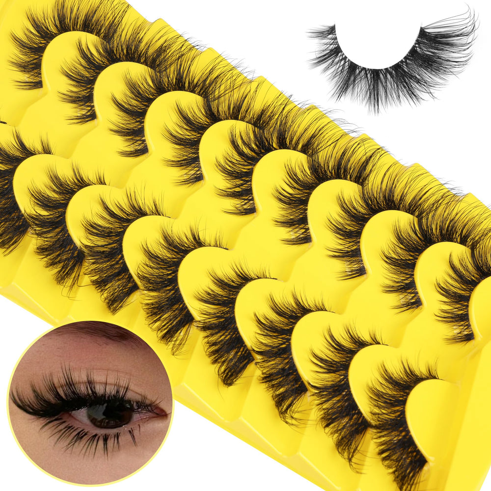 ALICROWN HAIR pestañas falsas con volumen ligero para un aspecto natural y cómodo.