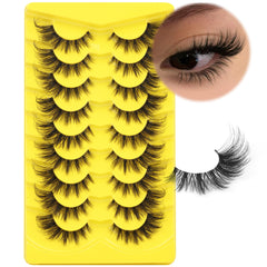 ALICROWN HAIR pestañas ojo de zorro con banda transparente para aspecto natural y cómodo.