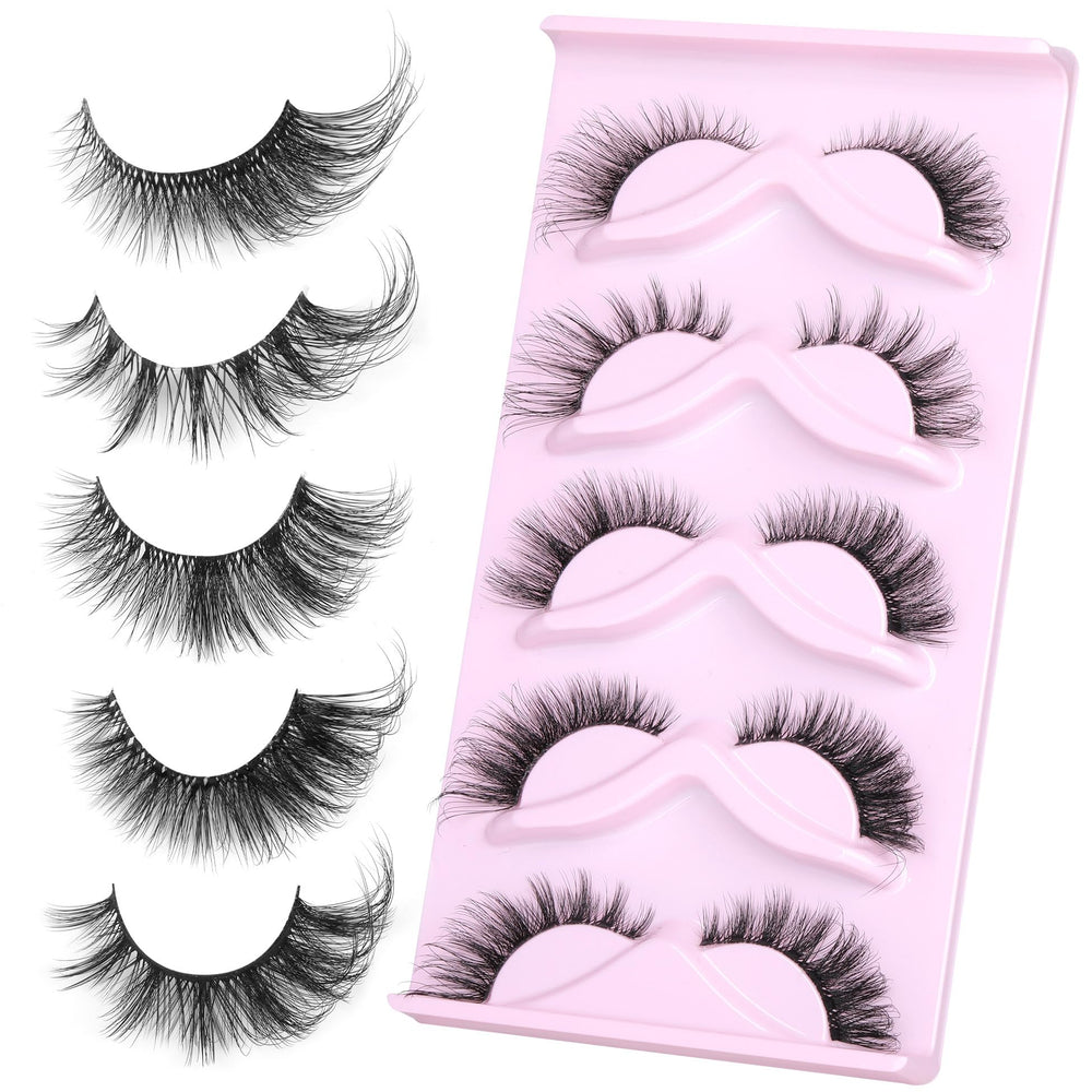 pestañas pack 5 pares de alicrown hair para múltiples looks.