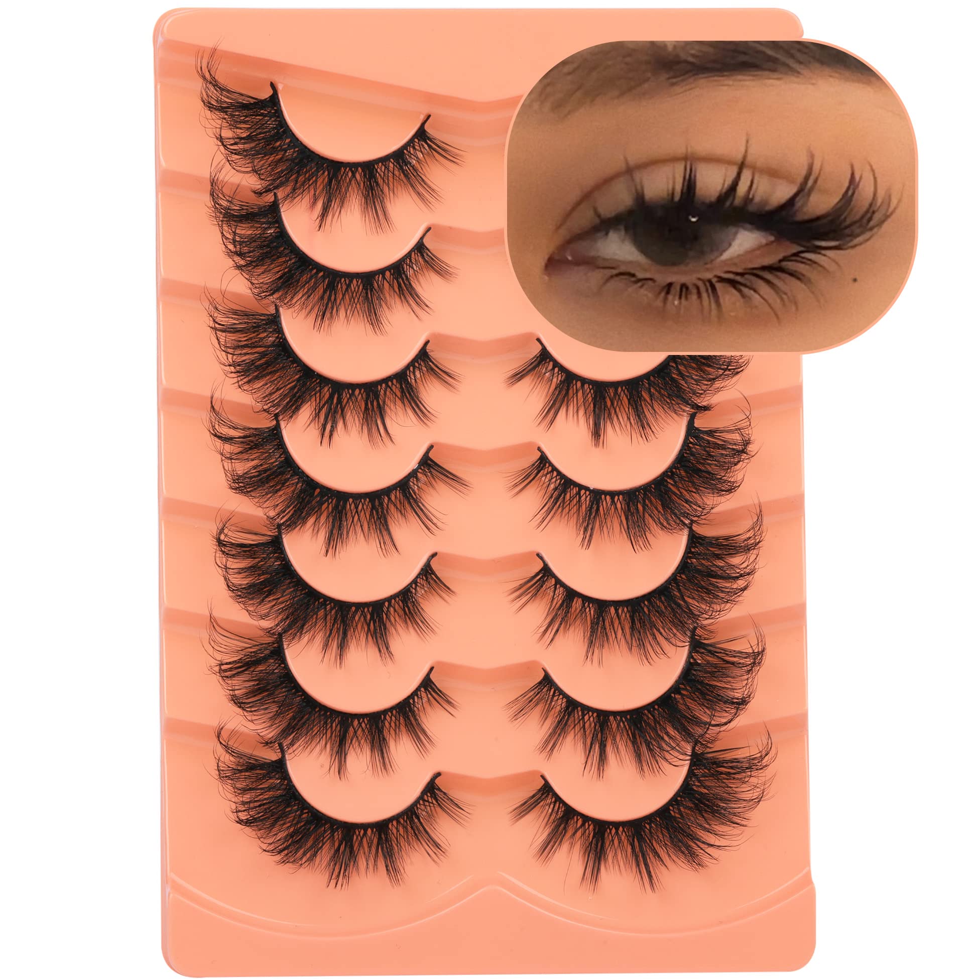 Pestañas postizas ALICROWN HAIR, estilo ligero y natural para uso diario.