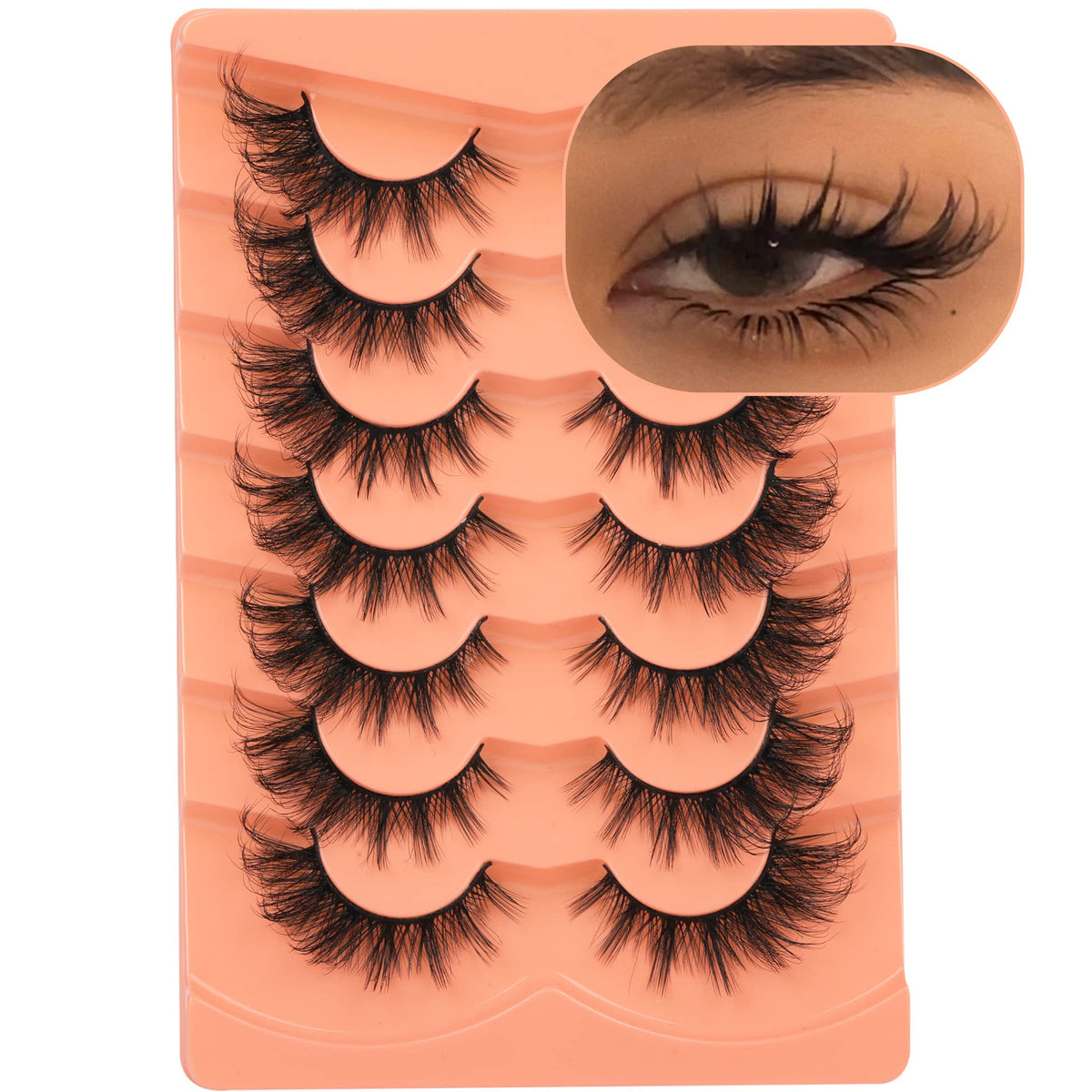 Pestañas postizas ALICROWN HAIR, estilo ligero y natural para uso diario.