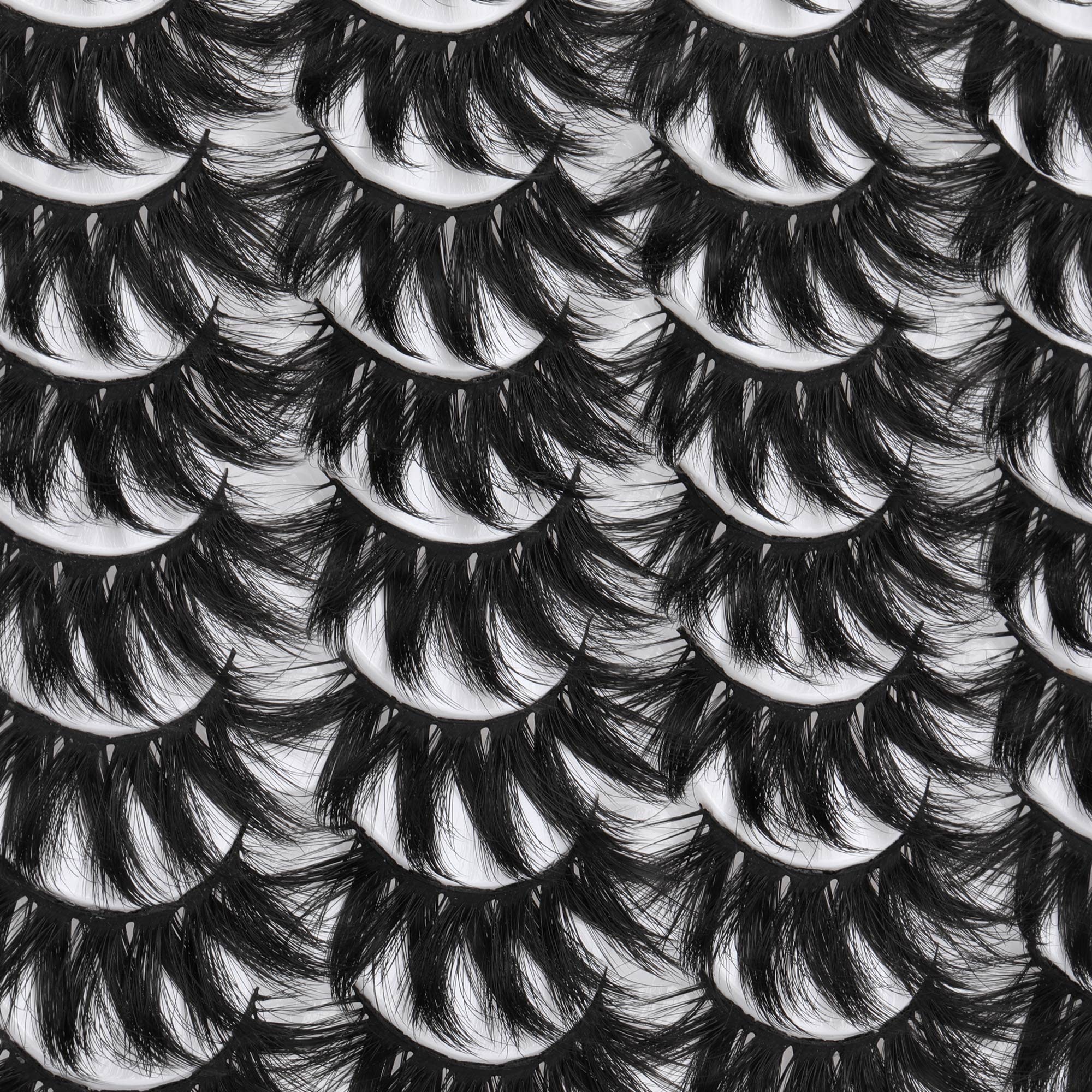 ALICROWN HAIR pestañas postizas ligeras de fibra sintética con efecto tridimensional para comodidad