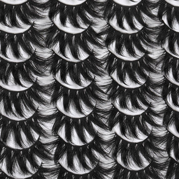 ALICROWN HAIR pestañas postizas ligeras de fibra sintética con efecto tridimensional para comodidad