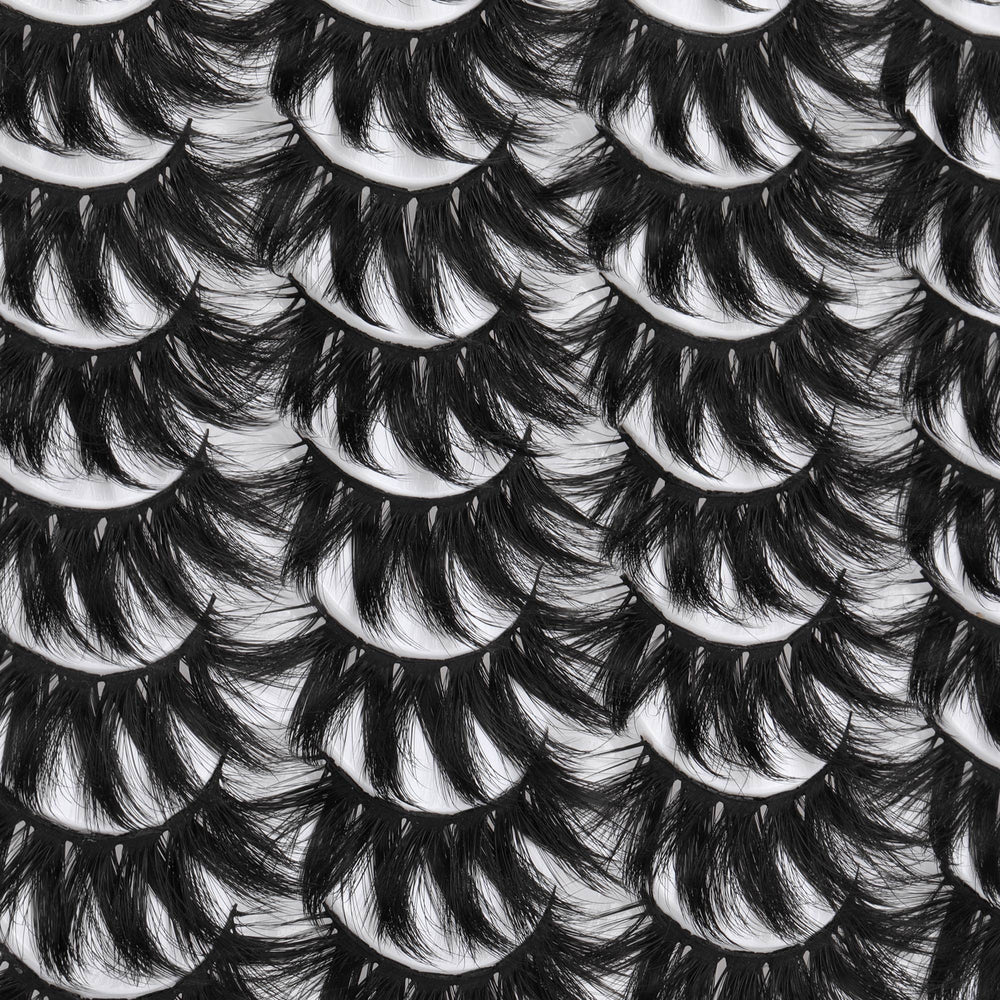 ALICROWN HAIR pestañas postizas ligeras de fibra sintética con efecto tridimensional para comodidad