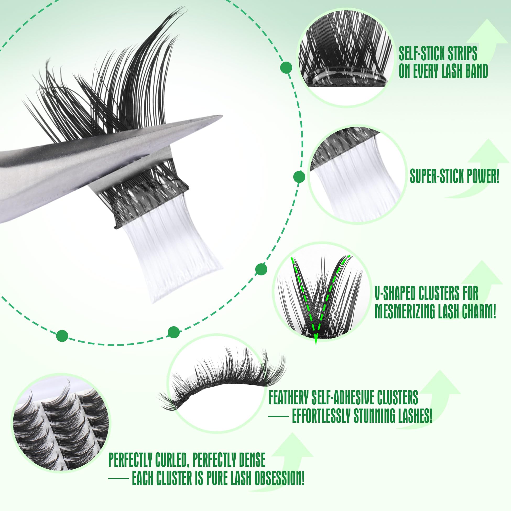 ALICROWN HAIR: Pestañas reutilizables tras retirar la cinta autoadhesiva.