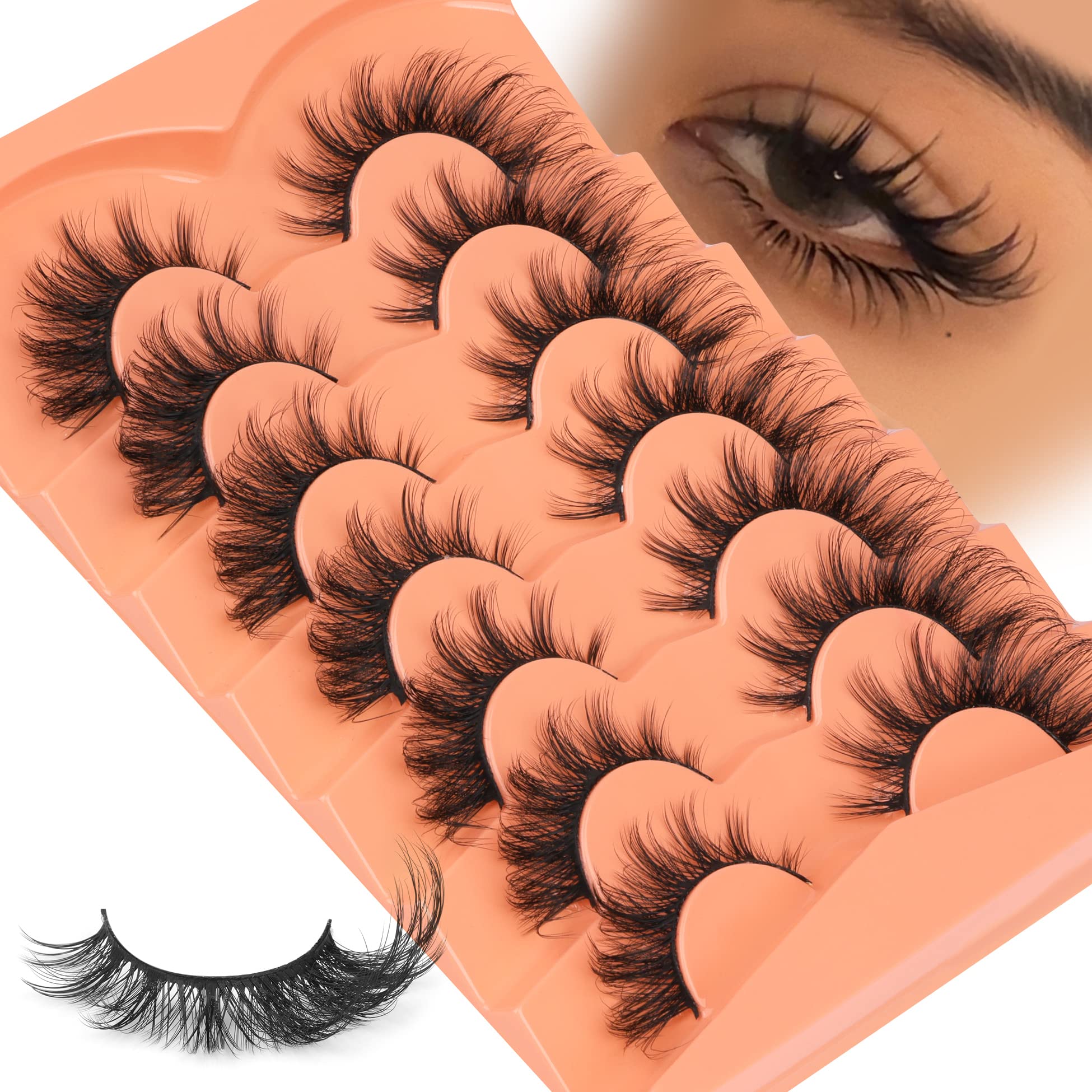 Pestañas ALICROWN HAIR, reutilizables hasta 10 veces con cuidado.