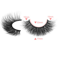 Pestañas sintéticas veganas 3D de ALICROWN HAIR, ligeras y duraderas para uso diario.
