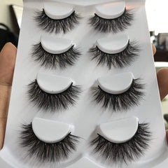 Pestañas wispy cruzadas ALICROWN HAIR 3D para diario.