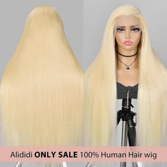 Alididi peluca frontal de encaje 613, longitud 20-40 pulgadas para looks versátiles.