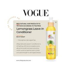 Alikay Naturals Acondicionador sin enjuague Citronela, aplicación rápida que deja el cabello manejable.