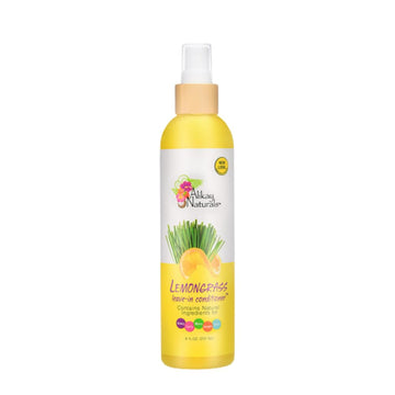Alikay Naturals Acondicionador sin enjuague Citronela, bote elegante para brillo y suavidad.