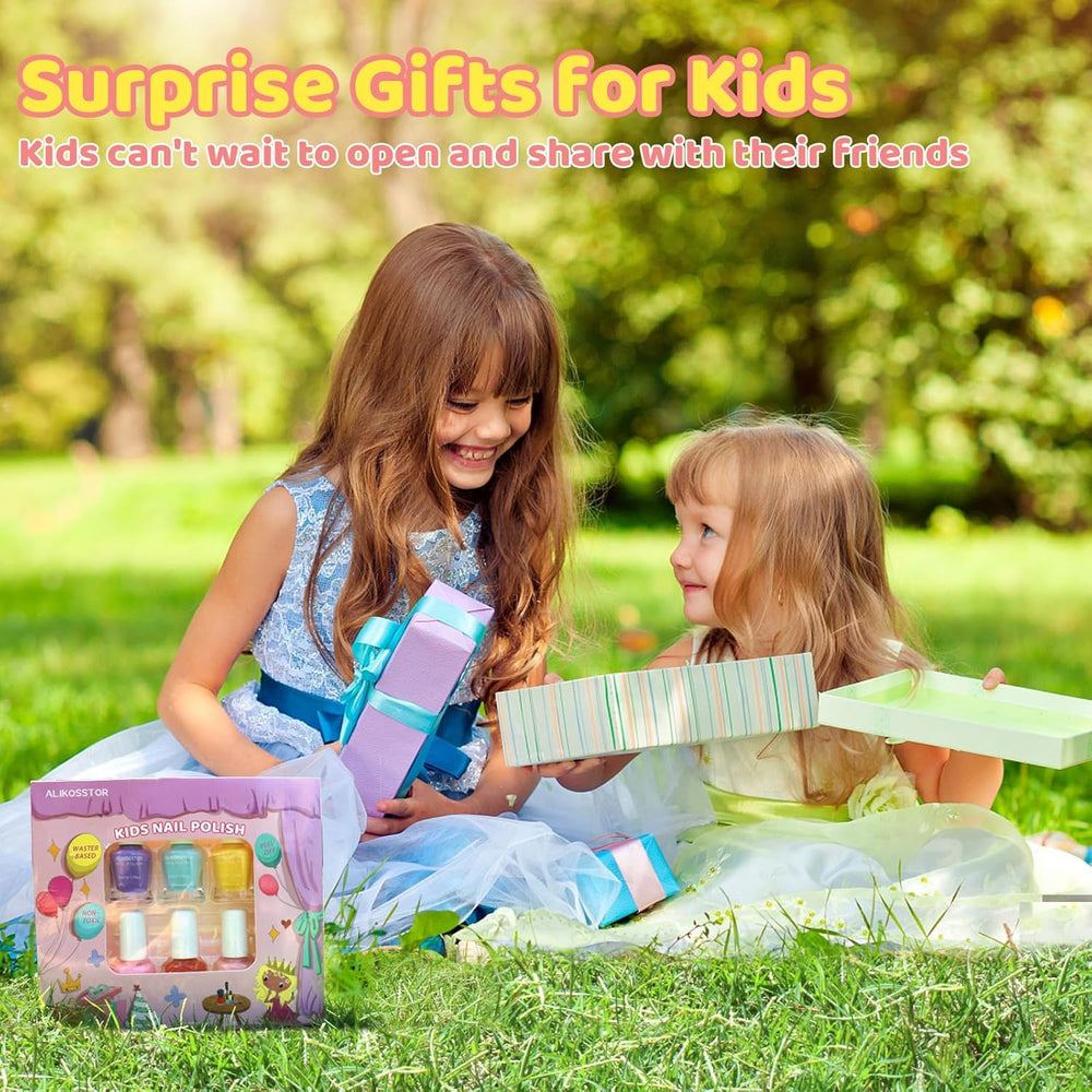 ALIKOSSTOR esmaltes para fiestas infantiles, juego seguro y creativo.