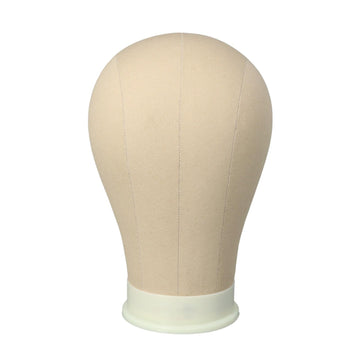 AliLeader cabeza maniquí para pelucas con lienzo, muestra peinados con precisión.