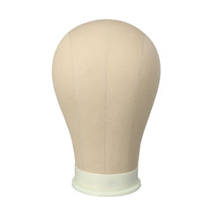 AliLeader cabeza maniquí para pelucas con lienzo, muestra peinados con precisión.
