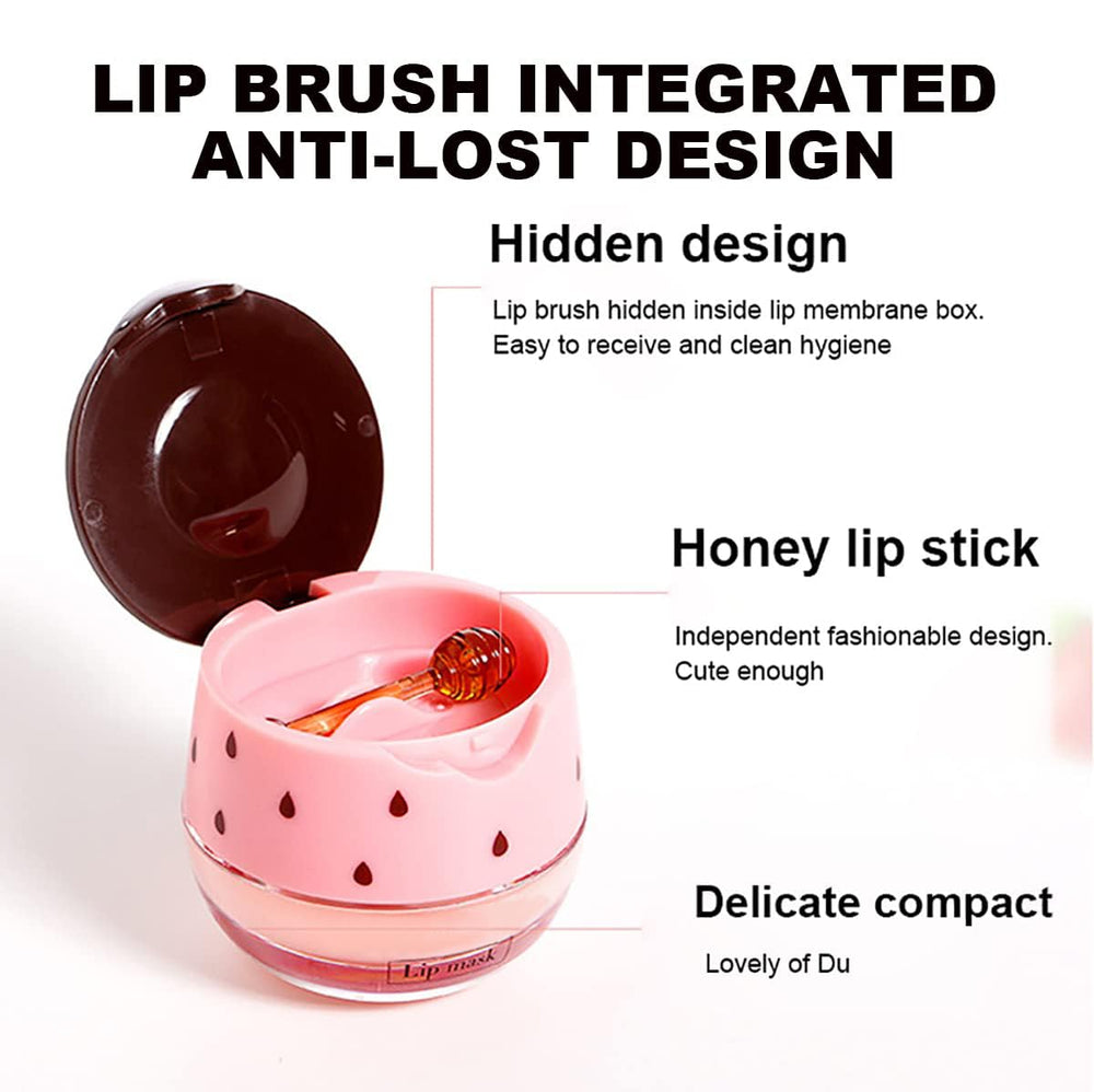 Alisesun honey pot design lip mask with strawberry scent