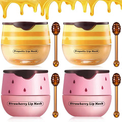 Alisesun lip balm in strawberry-bee honey pot offering rich hydration