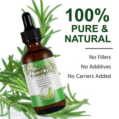 ALIVER Aceite de romero natural, enfoque en cuero cabelludo y salud capilar.