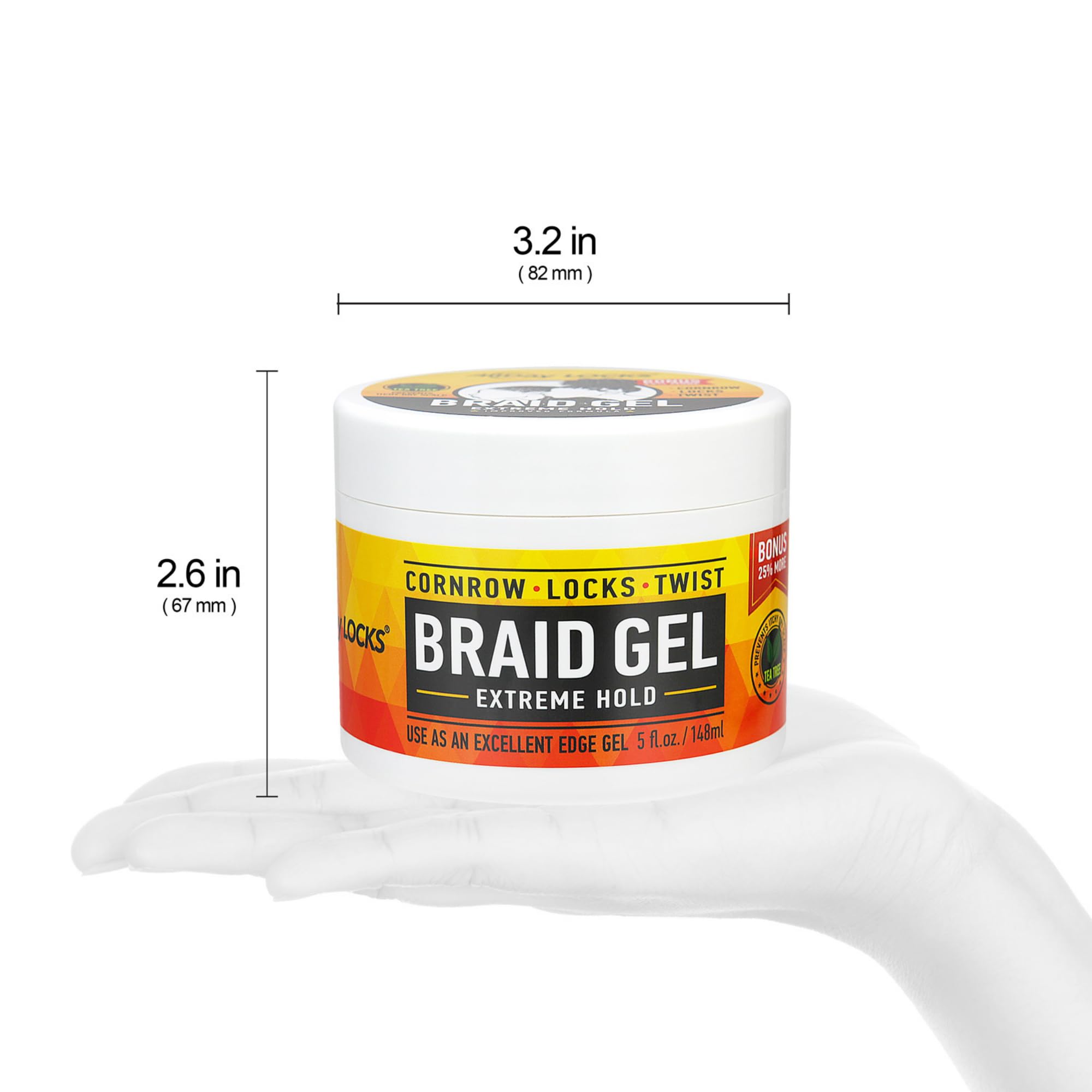 AllDay Locks Braid Gel, define trenzas y giros con acabado suave.